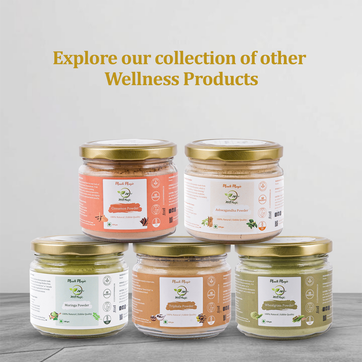 Herbal powder supplements
