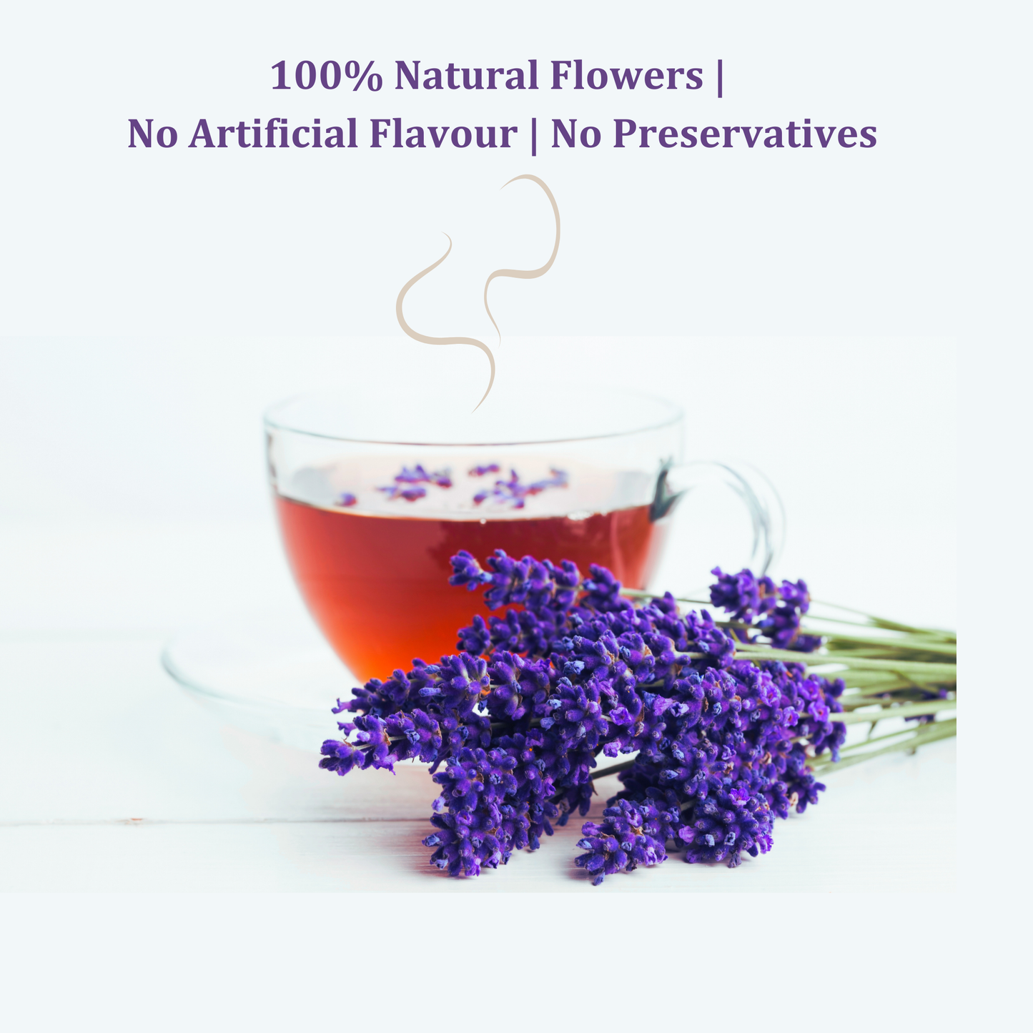Lavender Flower Tea with Labels