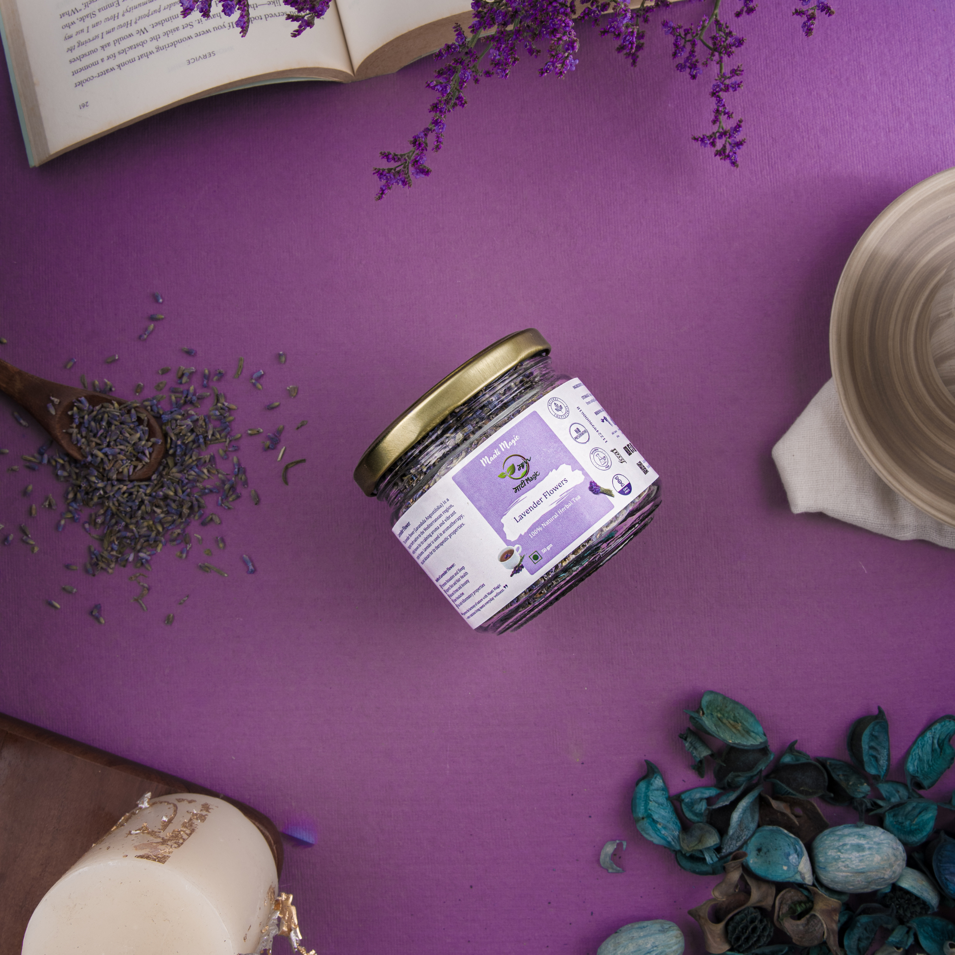 Lavender Flower Tea jar