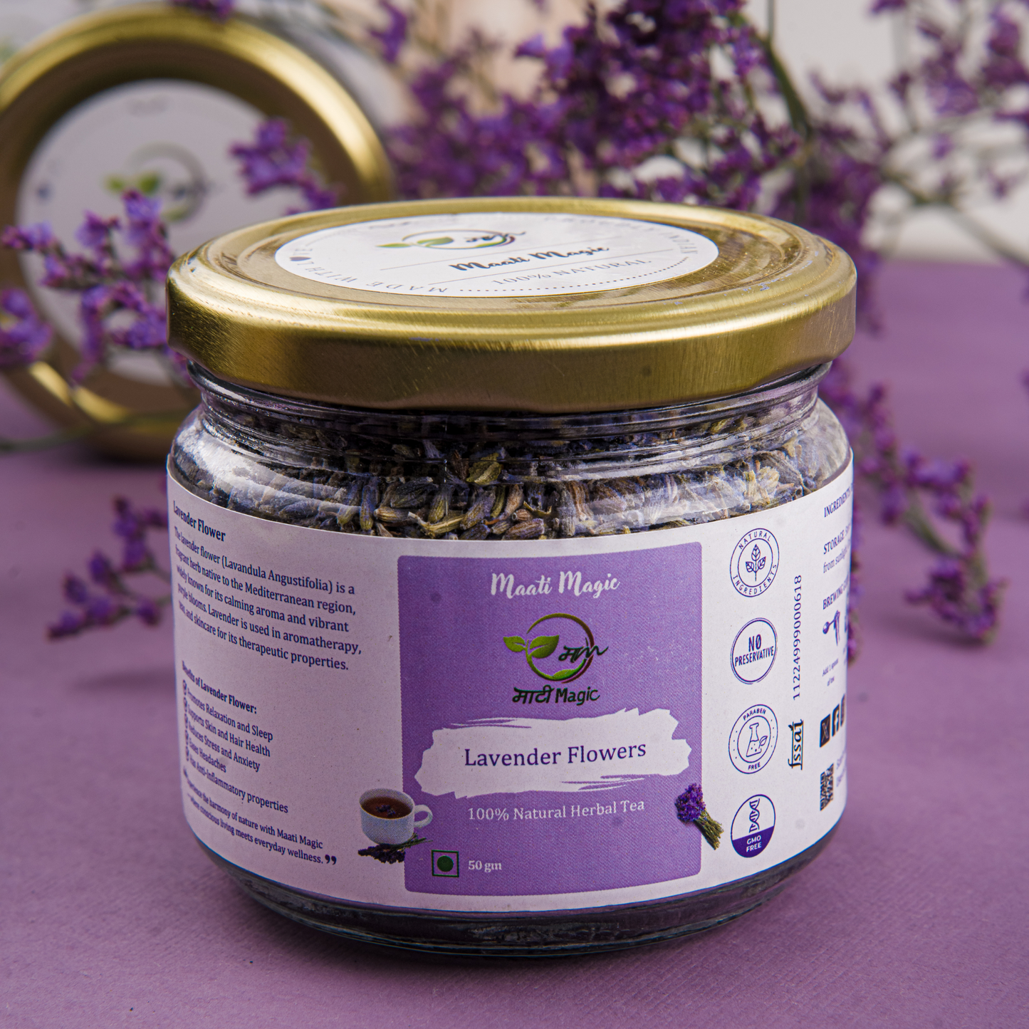 Lavender Flower Tea jar