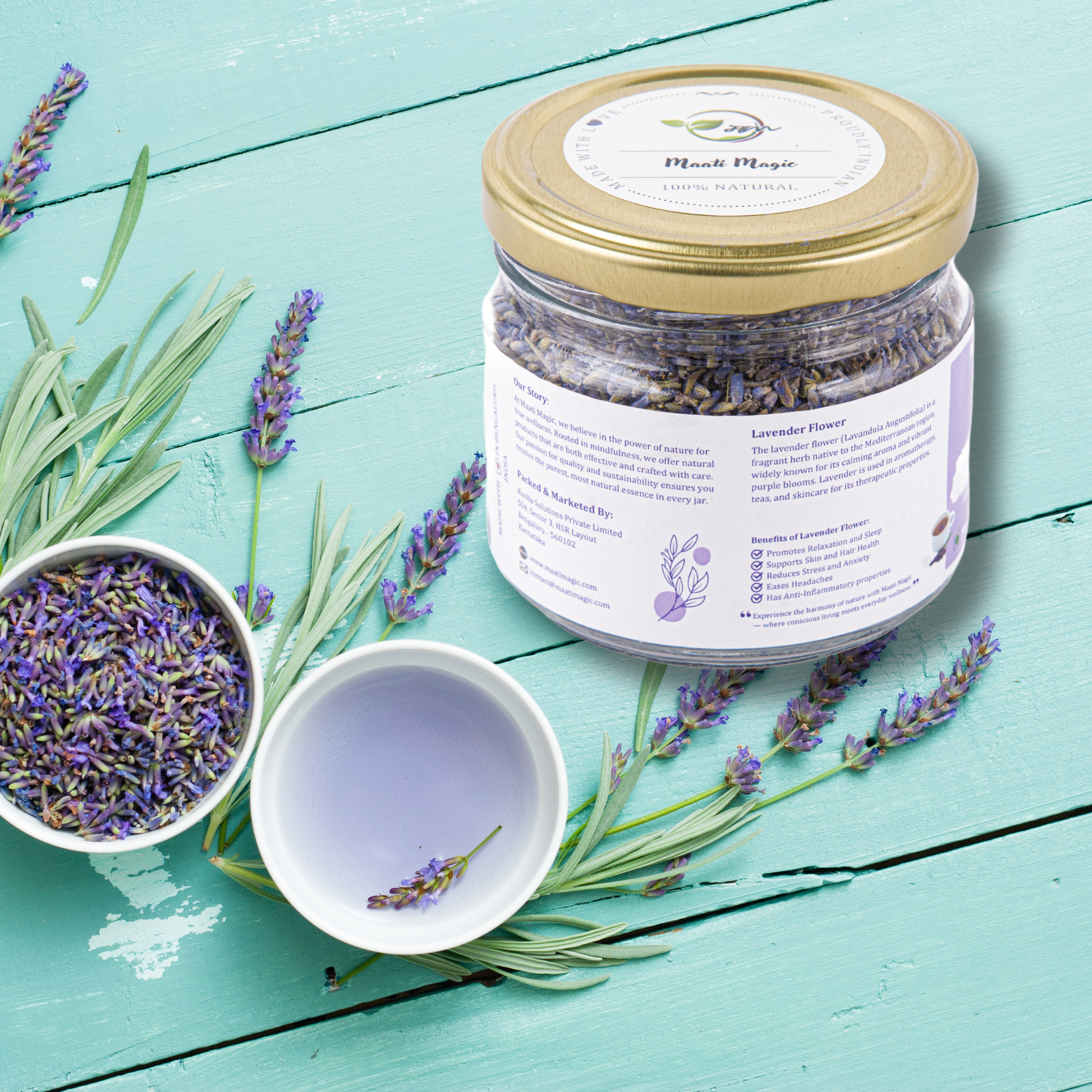 Lavender Flower Tea jar