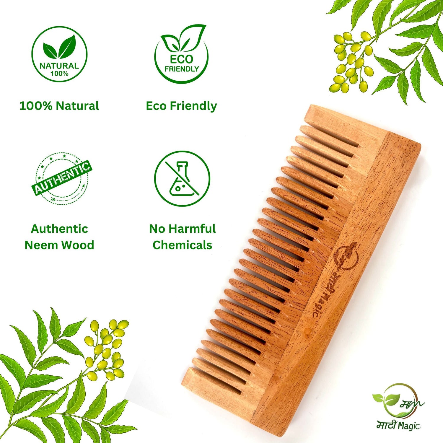 Neem Wood Combs